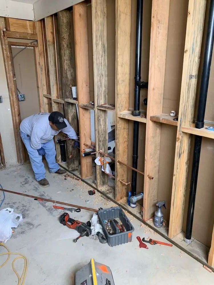 Commercial rough-in plumbing for Gas Line Repair in Hinckley